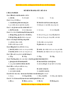 Đề thi cuối kì 1 Địa lý 10 Kết nối tri thức (đề 1)