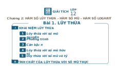 Giáo án Powerpoint Lũy thừa Toán 12 Giải tích