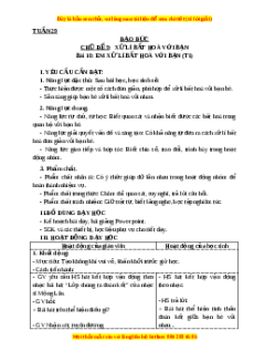 Giáo án Đạo đức lớp 3 Bài 10 Cánh diều: Em xử lý bất hòa với bạn