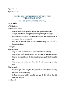 Giáo án chuyên đề Tin 11 Khoa học máy tính Kết nối tri thức