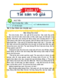 Bài tập cuối tuần Tiếng việt 4 Tuần 17 Cánh diều (có lời giải)