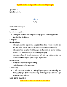 Giáo án Tuần 16 HĐTN lớp 4 Cánh diều