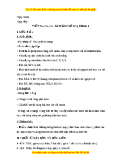 Giáo án Bài tập cuối chương 1 Toán 6 Chân trời sáng tạo