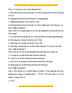 Trắc nghiệm Động năng. Thế năng. Sự chuyển hoá giữa động năng và thế năng trong dao động điều hoà Vật lí 11 Kết nối tri thức