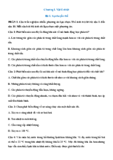 Trắc nghiệm Vật lí 12 Đúng-Sai, Trả lời ngắn Chân trời sáng tạo (form 2025)