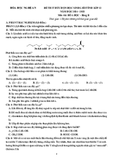 Bộ 49 đề thi HSG Hóa học 12 chương trình mới có lời giải