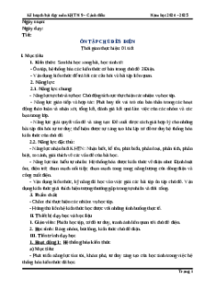 Giáo án Bài tập Chủ đề 4 Khoa học tự nhiên 9 Cánh diều