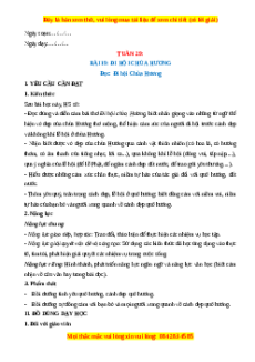 Giáo án Tuần 29 Tiếng Việt lớp 4 Kết nối tri thức
