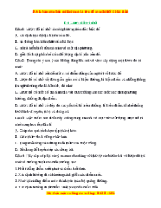 Trắc nghiệm Bài 4 Địa lí 6 Chân trời sáng tạo: Lược đồ trí nhớ