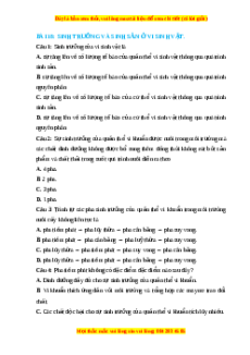 Trắc nghiệm Sinh trưởng và sinh sản ở vi sinh vật Sinh học 10 Cánh diều