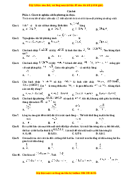 Đề thi Toán 11 Cuối kì 2 Cánh diều cấu trúc mới (Đề 9)