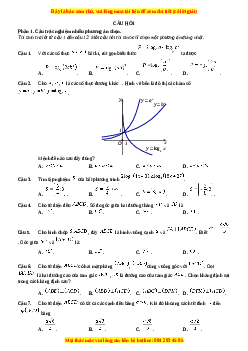 Đề thi Toán 11 Cuối kì 2 Chân trời sáng tạo cấu trúc mới (Đề 10)
