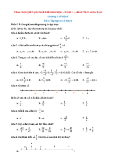 Trắc nghiệm Toán 7 Đúng-Sai, Trả lời ngắn Chân trời sáng tạo (form 2025)