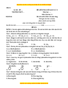 Đề thi giữa kì 2 Hóa Học 11 Kết nối tri thức (Đề 3)