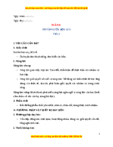 Giáo án Tuần 9 Tiếng Việt lớp 4 Chân trời sáng tạo