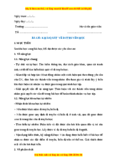 Giáo án Bài 35 KHTN 9 Chân trời sáng tạo (2024): Khái quát về di truyền học