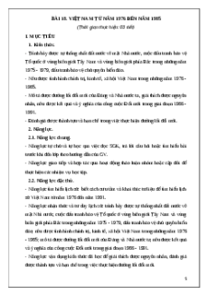 Giáo án Bài 18 Lịch sử 9 Kết nối tri thức (2024): Việt Nam từ năm 1976 đến năm 1991