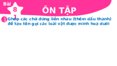 Giáo án Powerpoint Bài 81: Ôn tập Tiếng việt lớp 1 Kết nối tri thức