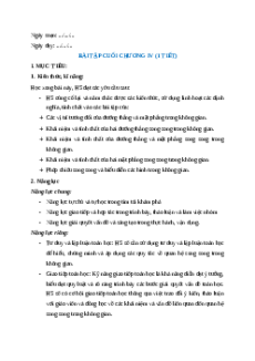 Giáo án Ôn tập Chương 4 Toán 11 Kết nối tri thức (năng lực số)