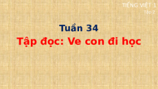 Giáo án Powerpoint Tập đọc: Ve con đi học Tiếng việt lớp 1 Cánh diều
