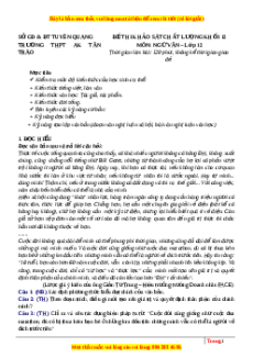 Đề thi thử Ngữ văn trường Tân Trào - Tuyên Quang lần 1 năm 2023