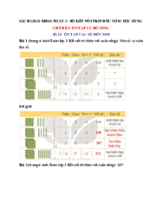 Giải sgk Toán lớp 3 Kết nối tri thức