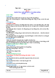Giáo án Bài 13 Địa lí 10 Kết nối tri thức: Thực hành: Phân tích chế độ nước sông Hồng