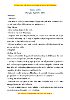 Giáo án Muối Hóa học 8 Cánh diều