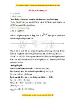 Lý thuyết Bài tập cuối chương 6 Toán 10 Cánh diều