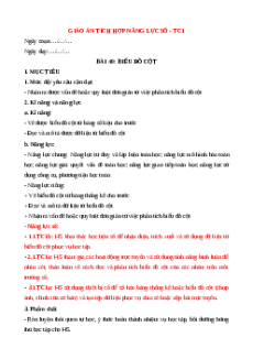 Giáo án NLS Toán 6 Kết nối tri thức Bài 40: Biểu đồ cột