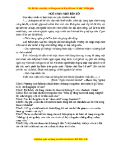 Phiếu bài tập Tuần 1 Ngôi nhà nhỏ bên hồ Ngữ văn 6