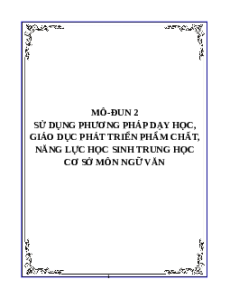 (Ôn thi Viên chức THCS) Phương pháp dạy học Ngữ văn THCS