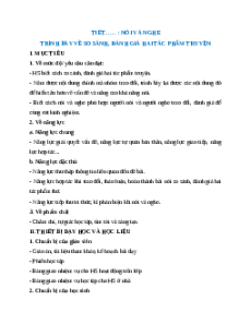 Giáo án Trình bày về so sánh, đánh giá hai tác phẩm truyện Ngữ Văn 12 Cánh diều