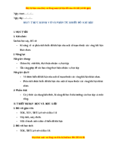 Giáo án Bài 7 Địa lí 8 Chân trời sáng tạo (2024): Thực hành Vẽ và phân tích biểu đồ khí hậu