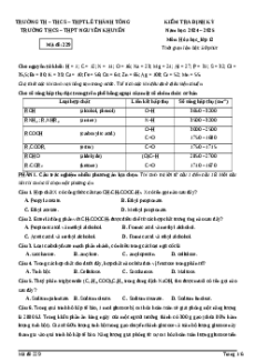 Đề thi thử tốt nghiệp THPT 2025 Hóa học trường THPT Nguyễn Khuyến TP HCM