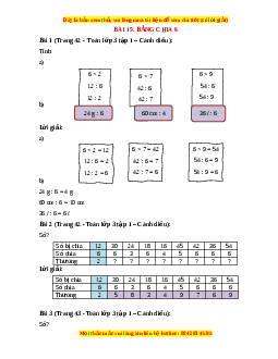 Giải Sgk Toán lớp 3 Bài 19: Bảng chia 6 (Cánh diều)
