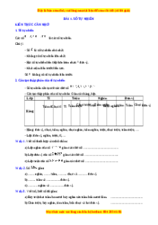 Chuyên đề Số tự nhiên Toán lớp 4 nâng cao