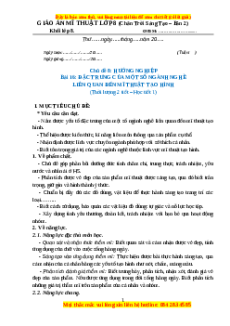 Giáo án Bài 16 Mĩ thuật 8 Chân trời sáng tạo (Phiên bản 2): Đặc trưng của một số ngành nghề liên quan đến mĩ thuật tạo hình