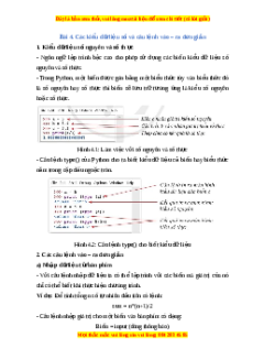 Lý thuyết Tin học 10 Cánh diều Bài 4: Các kiểu dữ liệu số và câu lệnh vào – ra đơn giản