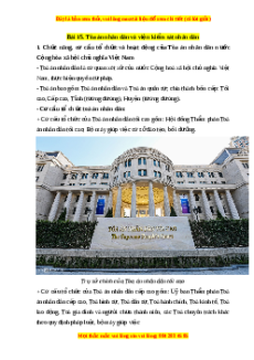 Lý thuyết Kinh tế pháp luật 10 Chân trời sáng tạo Bài 15: Tòa án nhân dân và viện kiểm sát nhân dân