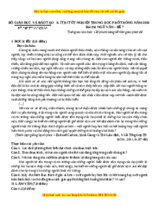 Đề Tốt nghiệp Ngữ Văn 2024 theo đề tham khảo (Đề 7)