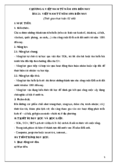 Giáo án Bài 21 Lịch sử 9 Kết nối tri thức (2024): Việt Nam từ năm 1991 đến nay