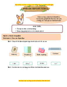 Bài tập cuối tuần Toán 4 Tuần 11 Kết nối tri thức (có lời giải)