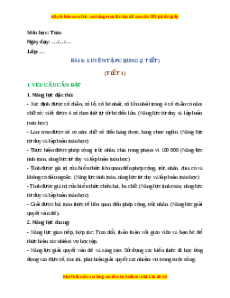 Giáo án Toán 4 Luyện tập chung Kết nối tri thức