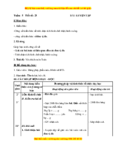 Giáo án Bài 23 Toán lớp 5: Luyện tập (Trang 24)