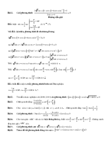 Chuyên đề bồi dưỡng HSG Toán 11 Phương trình lượng giác (có lời giải)