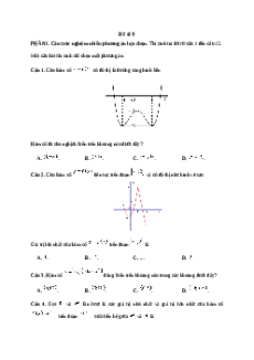 Đề thi Cuối kì 1 Toán 12 Kết nối tri thức (Đề 9)