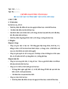Giáo án Bài 13 Hóa học 12 Cánh Diều: Cấu tạo và tính chất vật lí của kim loại