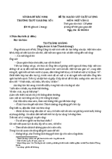Đề thi thử tốt nghiệp THPT 2025 Ngữ văn trường THPT Gia Bình số 1 - Sở GD&ĐT Bắc Ninh