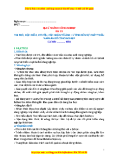 Giáo án Bài 22 Địa lí 10 Cánh diều: Vai trò, đặc điểm, cơ cấu, các nhân tố ảnh hưởng đến sự phát triển và phân bố công nghiệp